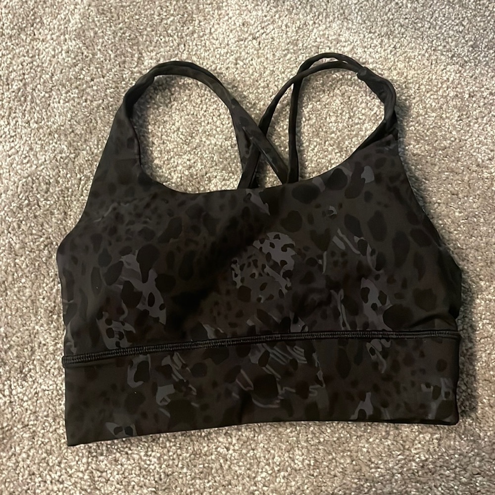 Black Camo LULULEMON Sports Bra